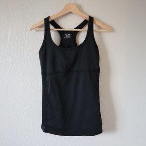 Fitted Workout Top Built-In-Bra Size Medium